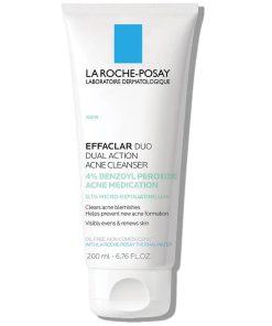 La Roche Posay Effaclar Dual Action Acne Face Wash With 4% Benzoyl Peroxide